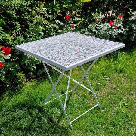 Tavolo quadrato 70x70 in ferro per esterno