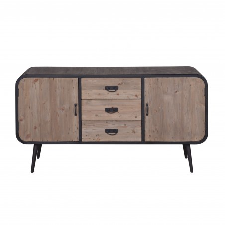 Credenza industrial 2 ante 3 cassetti