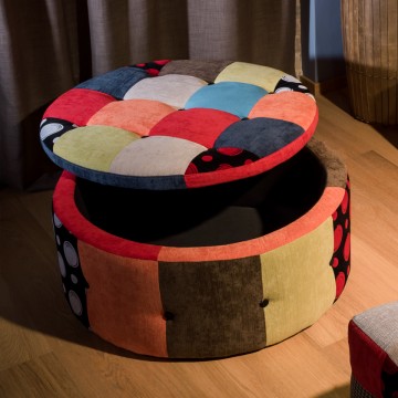 Pouff contenitore patchwork...